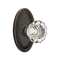 Emtek Astoria Knob with Oval Rosette