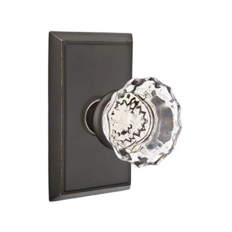 Emtek Astoria Knob with Rectangular Rosette