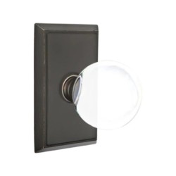 Emtek Bristol Knob with Rectangular Rosette