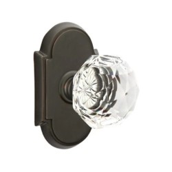 Emtek Diamond Knob with Style 8 Rosette