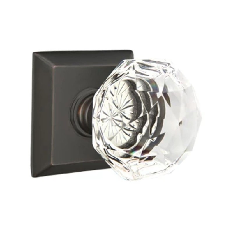 Emtek Diamond Knob with Quincy Rosette
