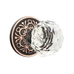 Emtek Diamond Knob with Lancaster Rosette