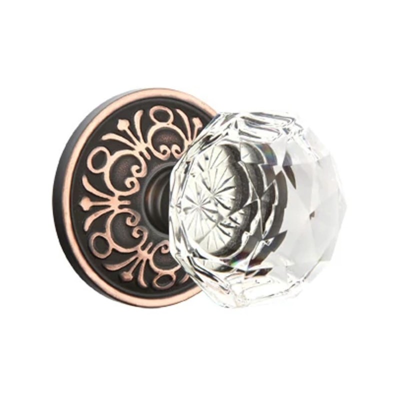Emtek Diamond Knob with Lancaster Rosette