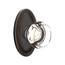 Emtek Georgetown Knob with Oval Rosette