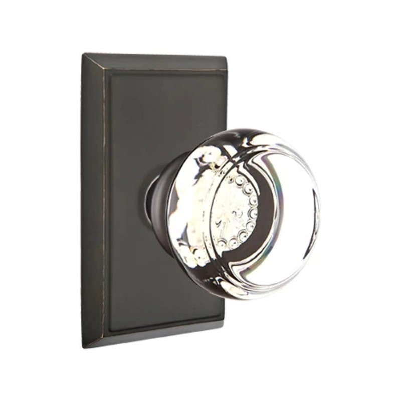 Emtek Georgetown Knob with Rectangular Rosette