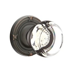 Emtek Georgetown Knob with Ribbon and Reed Rosette
