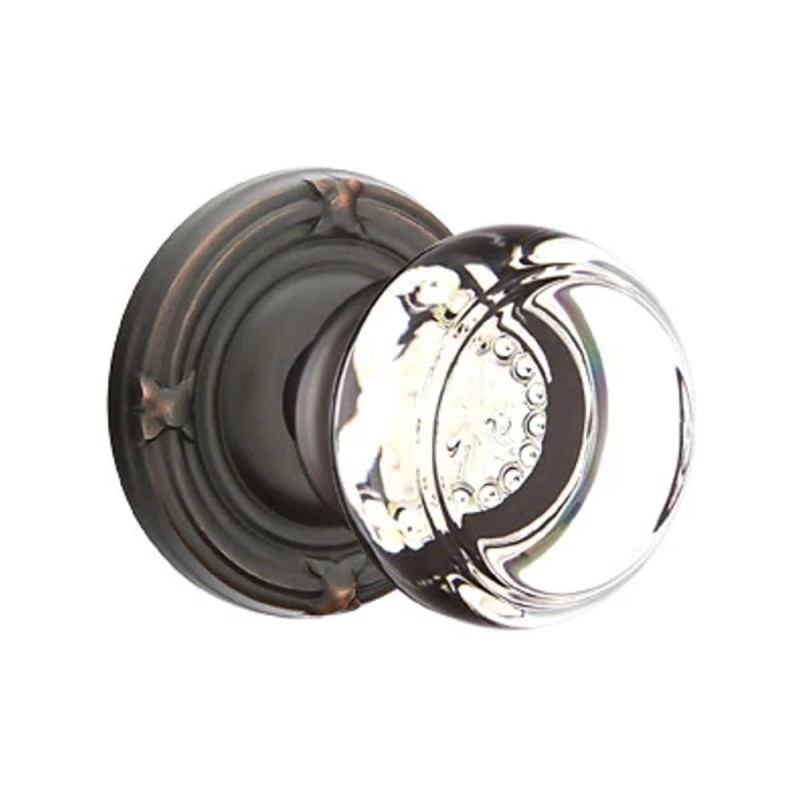 Emtek Georgetown Knob with Ribbon and Reed Rosette