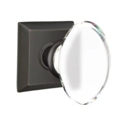 Emtek Hampton Knob with Quincy Rosette