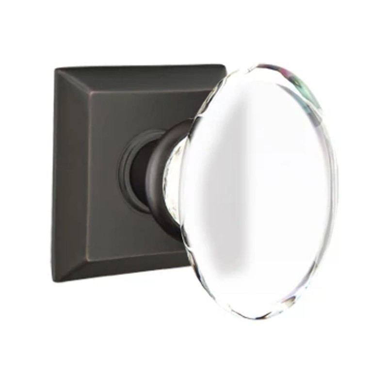 Emtek Hampton Knob with Quincy Rosette