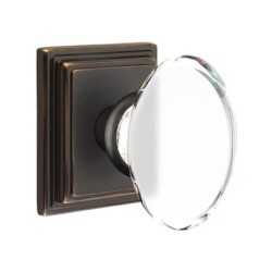 Emtek Hampton Knob with Wilshire Rosette