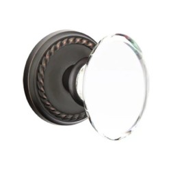 Emtek Hampton Knob with Rope Rosette