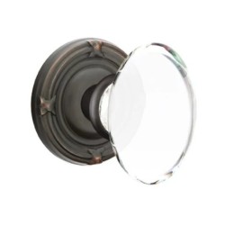 Emtek Hampton Knob with Ribbon and Reed Rosette