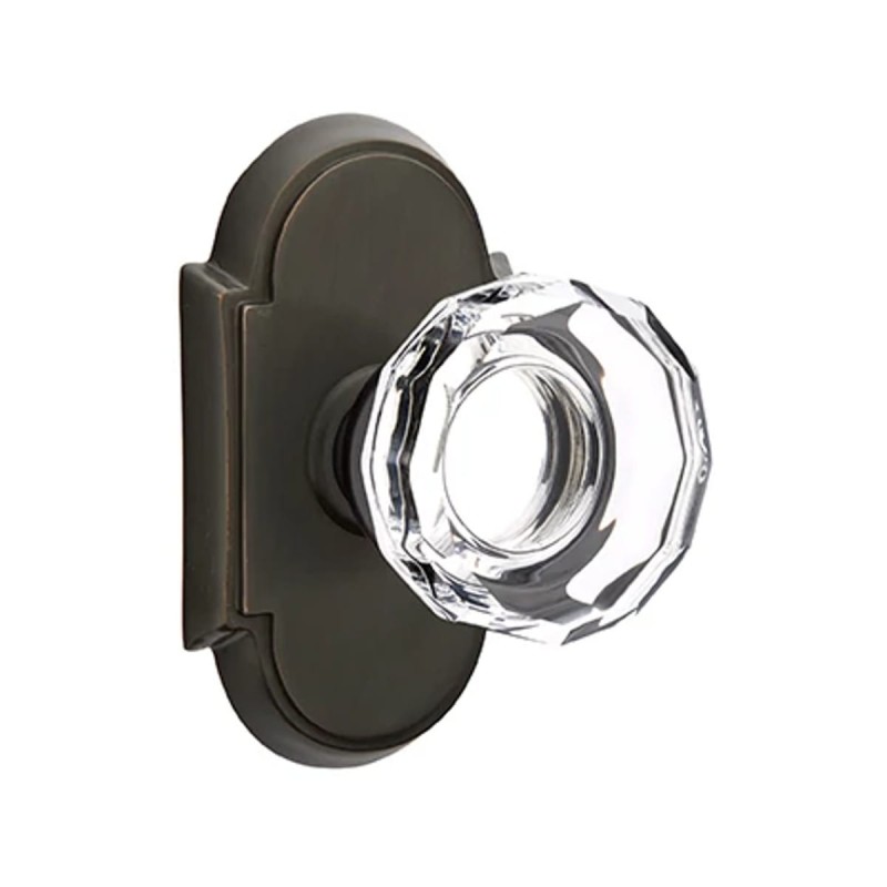 Emtek Lowell Knob with Style 8 Rosette