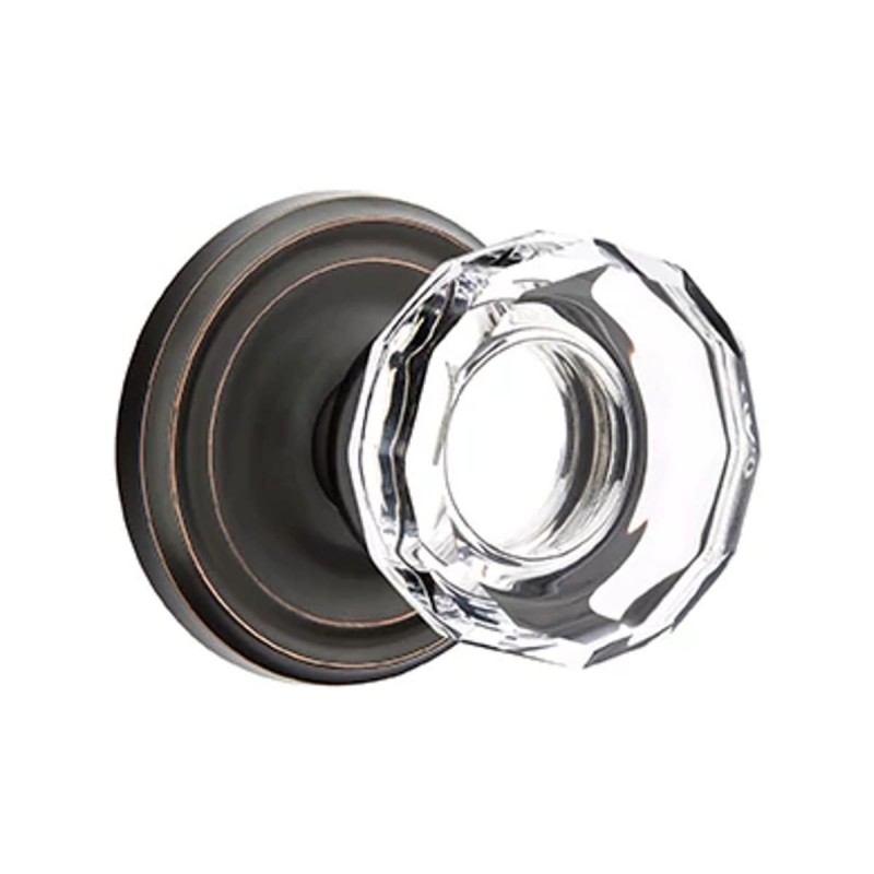 Emtek Lowell Knob with Regular Rosette