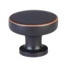Emtek Paxton Brass Cabinet Knob, 1-1/4 inch diameter
