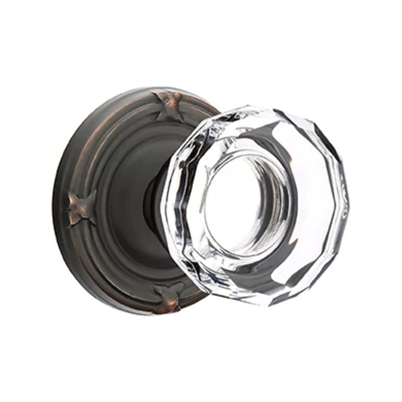 Emtek Lowell Knob with Ribbon and Reed Rosette