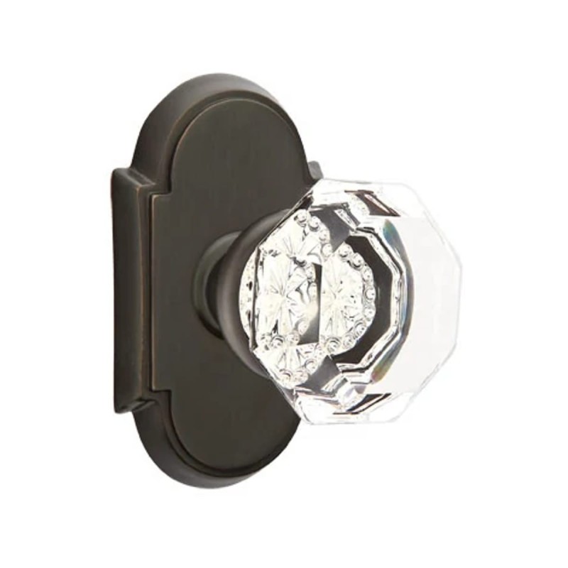 Emtek Old Town Knob with Style 8 Rosette