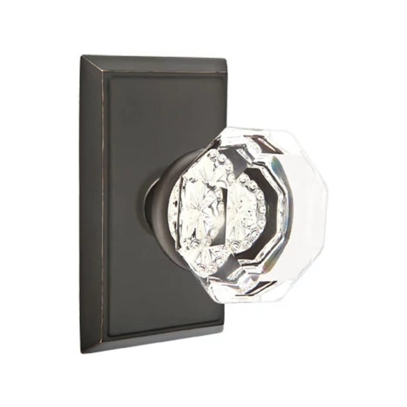 Emtek Old Town Knob with Rectangular Rosette