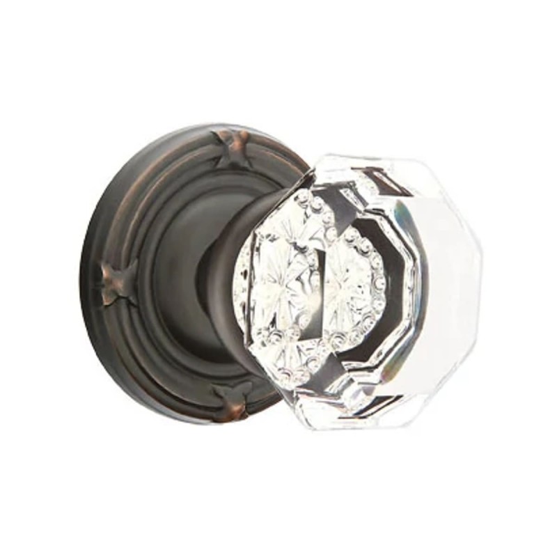 Emtek Old Town Knob with Ribbon and Reed Rosette
