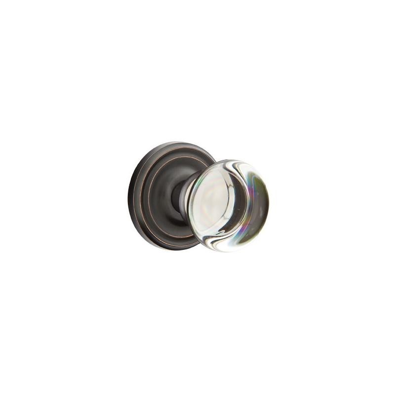 Emtek Providence Crystal Knob with Regular Rosette
