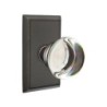 Emtek Providence Crystal Knob with Rectangular Rosette