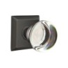 Emtek Providence Crystal Knob with Quincy Rosette
