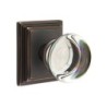Emtek Providence Crystal Knob with Wilshire Rosette