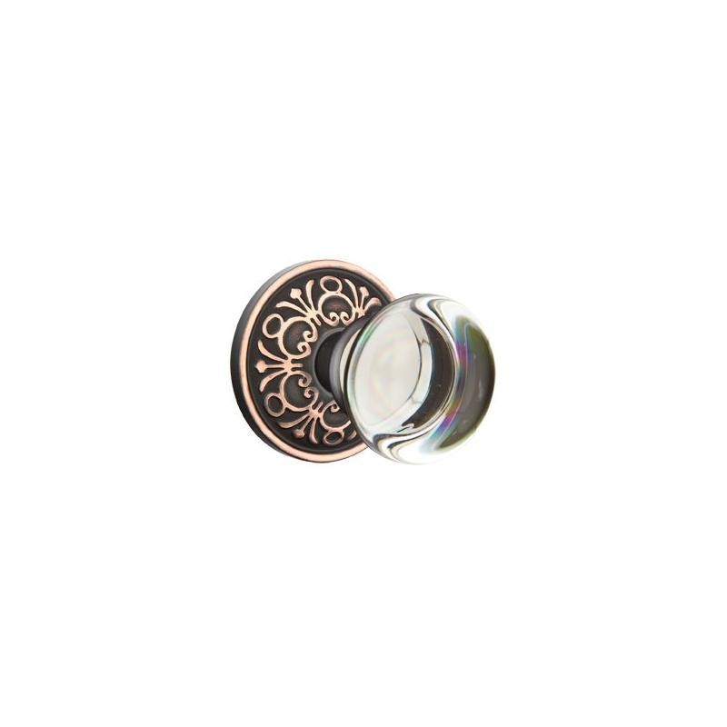 Emtek Providence Crystal Knob with Lancaster Rosette
