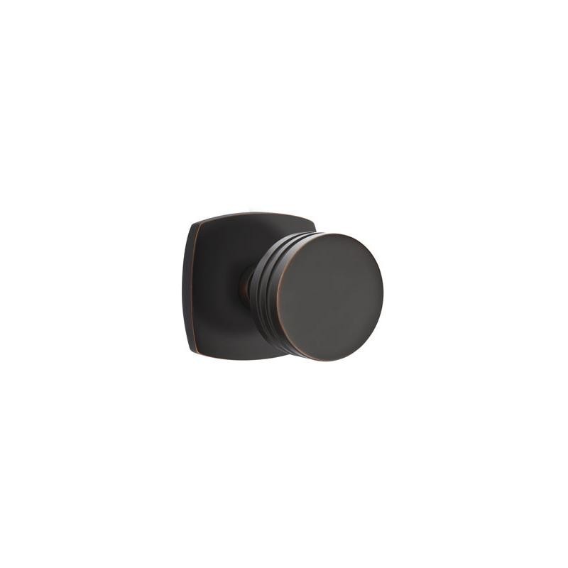 Emtek Bern Knob with Urban Modern Rosette