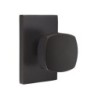 Emtek Freestone Knob with Modern Rectangular Rosette