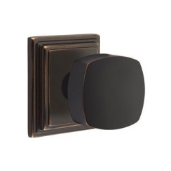 Emtek Freestone Knob with Wilshire Rosette