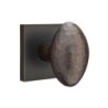 Emtek Hammered Egg Knob with Square Rosette