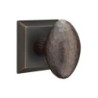 Emtek Hammered Egg Knob with Quincy Rosette
