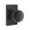 Emtek Laurent Knob with Modern Rectangular Rosette