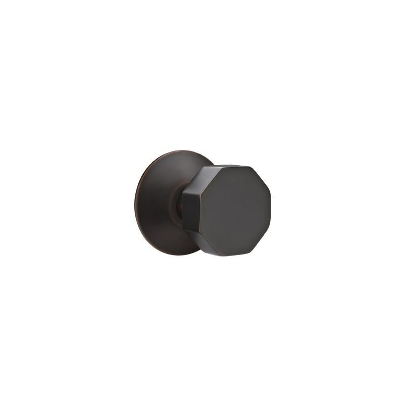 Emtek Octagon Knob with Modern Rosette