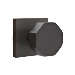 Emtek Octagon Knob with Square Rosette