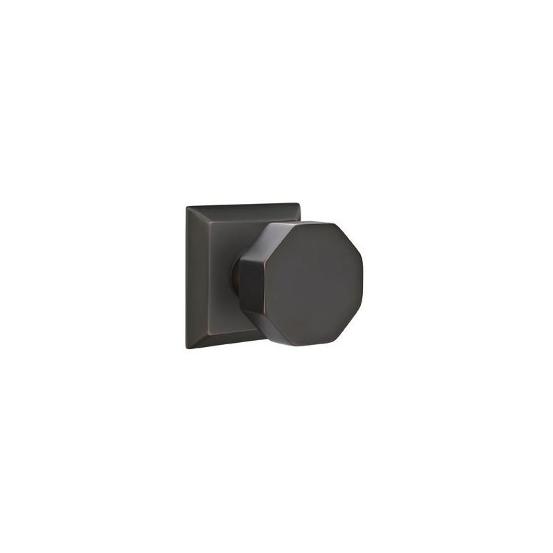 Emtek Octagon Knob with Quincy Rosette
