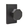 Emtek Octagon Knob with Modern Rectangular Rosette
