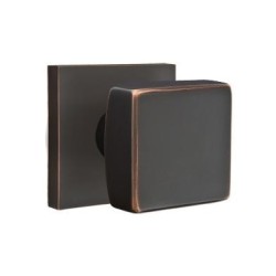 Emtek Square Knob with Square Rosette