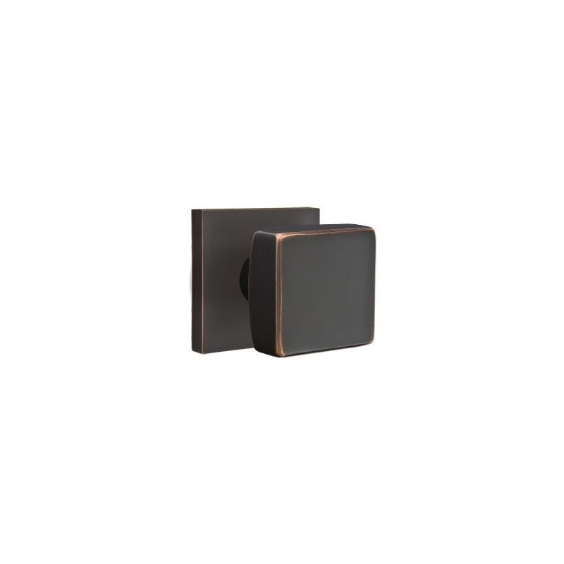 Emtek Square Knob with Square Rosette