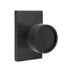 Emtek Verve Knob with Modern Rectangular Rosette