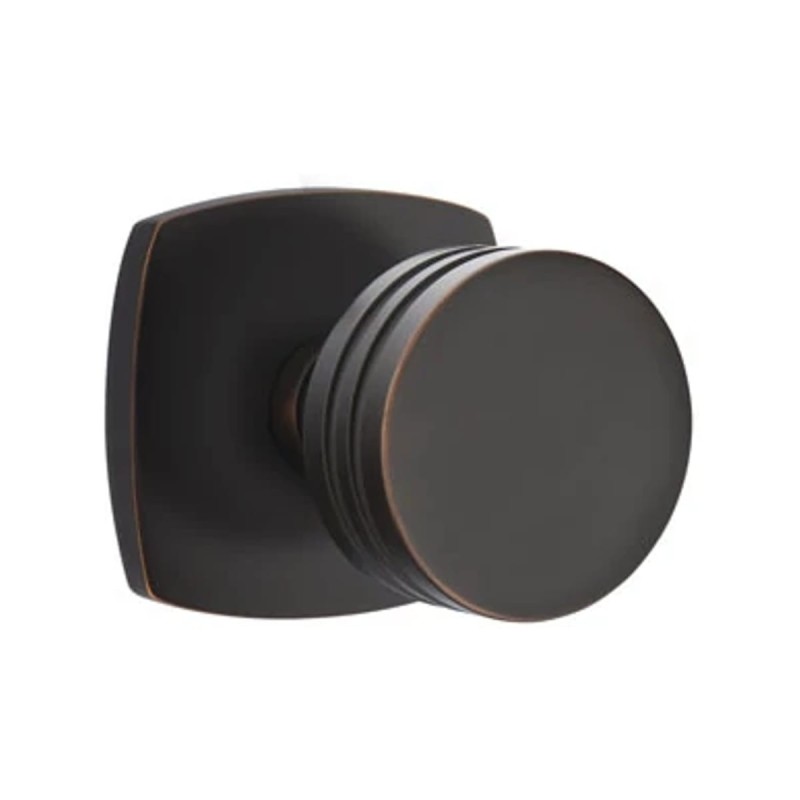Emtek Bern Knob with Urban Modern Rosette