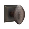 Emtek Hammered Egg Knob with Quincy Rosette