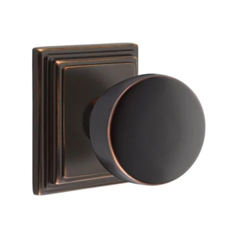 Emtek Laurent Knob with Wilshire Rosette