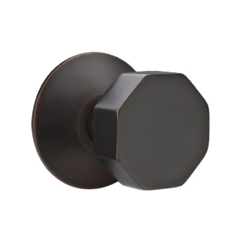 Emtek Octagon Knob with Modern Rosette