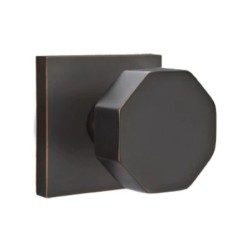 Emtek Octagon Knob with Square Rosette