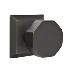 Emtek Octagon Knob with Quincy Rosette