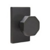 Emtek Octagon Knob with Modern Rectangular Rosette