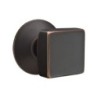Emtek Square Knob with Modern Rosette