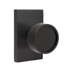 Emtek Verve Knob with Modern Rectangular Rosette